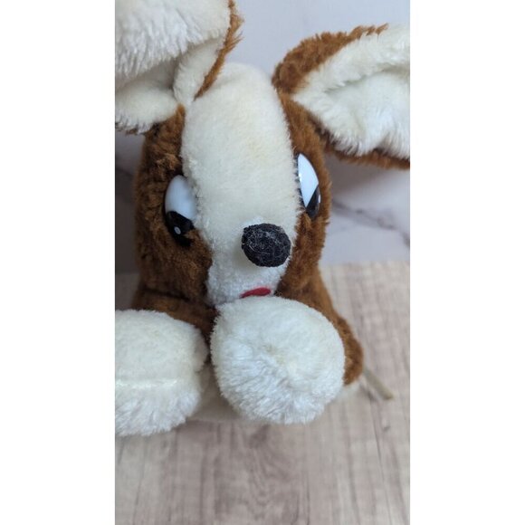 vintage Broadway Toy Adorable Brown & White Plush Bunny Rabbit Stuffed Animal 9" - Picture 13 of 14